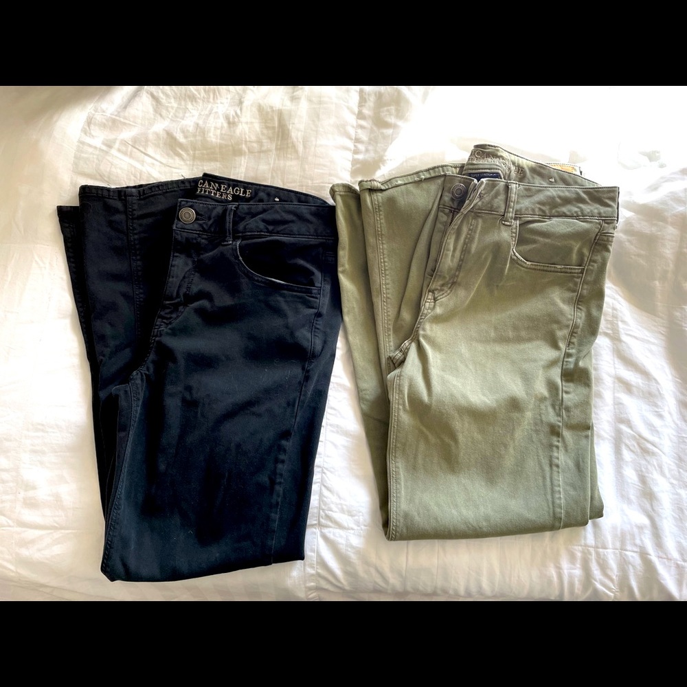 Bundle - American Eagle Tomgirl Jeans 8